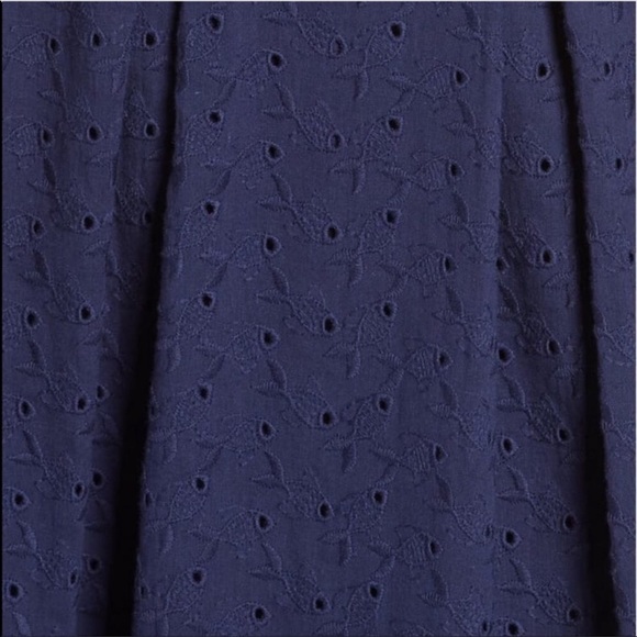 Lilly Pulitzer Cyndi Dress Navy Eyelet 00 - Picture 4 of 10